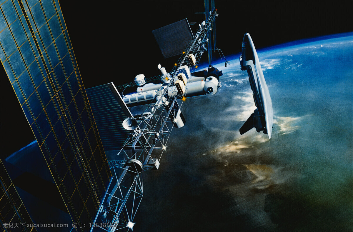 卫星通信 科技 信号发射锅 现代科技