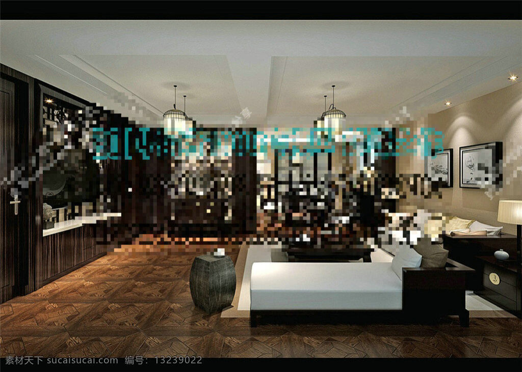 室内 客厅 模型 3d 3d模型 室内空间 灯光室内空间 室内装饰 3dmax 室内装修 黑色