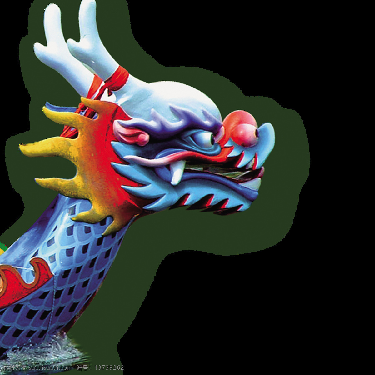 端午节 立体 效果 龙头 高清 唯美