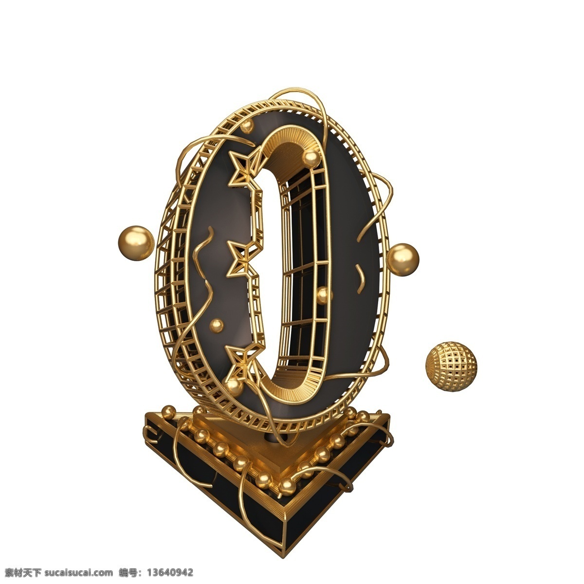 金色 炫 酷 黑金 c4d 风格 倒计时 立体字 炫酷 金色质感 3d字体 炫酷黑金0