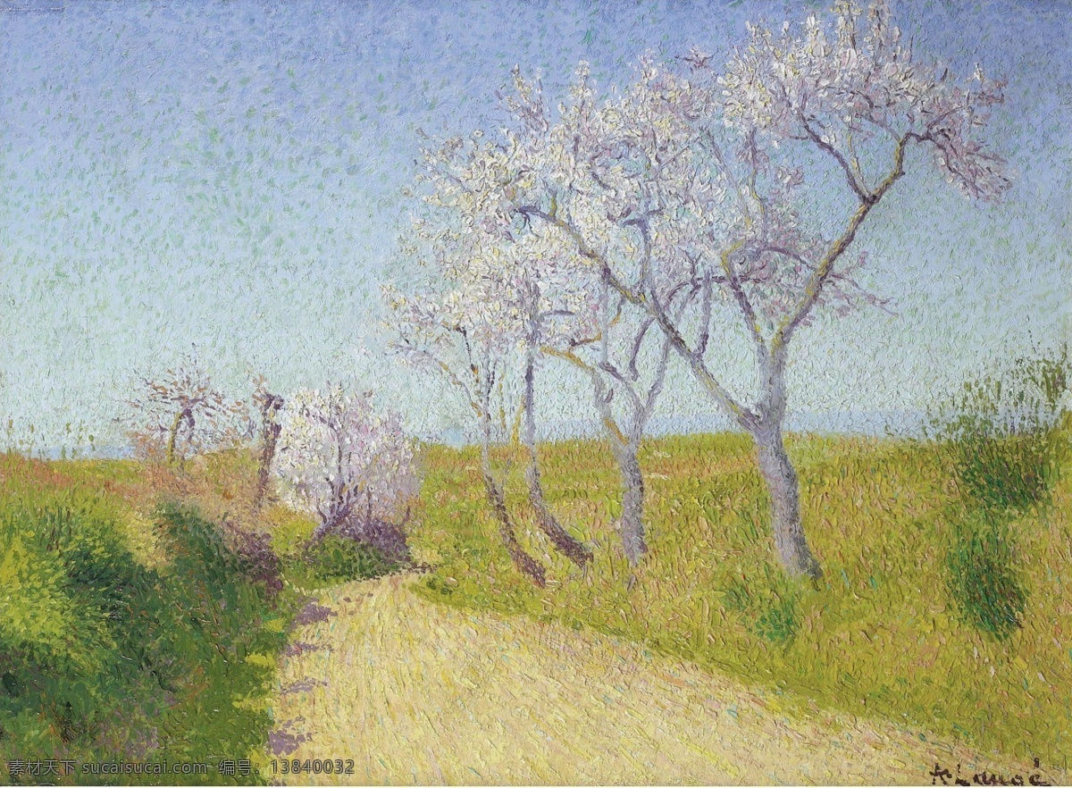 壁画 草原 大树 风景 绘画书法 精品 景观 景色 自然风光 乡村 乡下 田野 农田 野外 青草 自然 美景 绿色 树木 绿树 油画 欧洲油画 珍藏 馆藏 装饰画 美术 精美油画 名画 名作 艺术品 欧式绘画 文化艺术 大师作品 美术作品 家居装饰素材