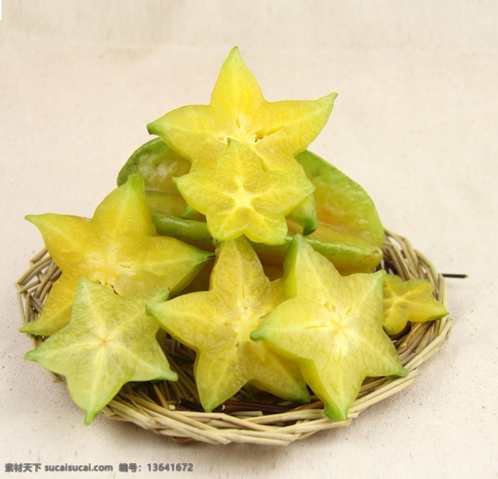 杨桃 星星 水果 黄绿 甜 生物世界