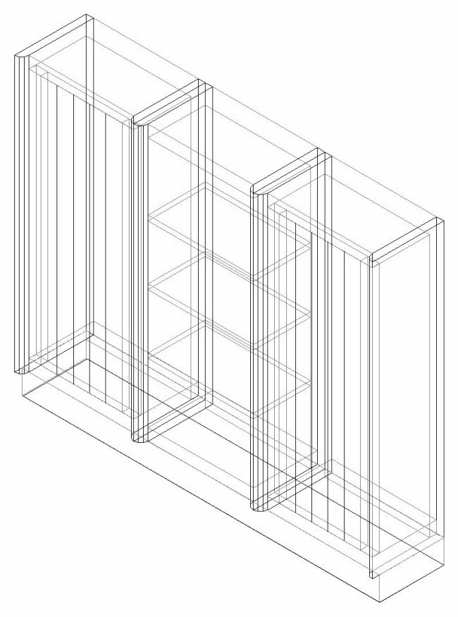 家用 型 衣柜 3d cad 板式 立体 模型 三维 室内 装饰 装修 家用型 cad素材