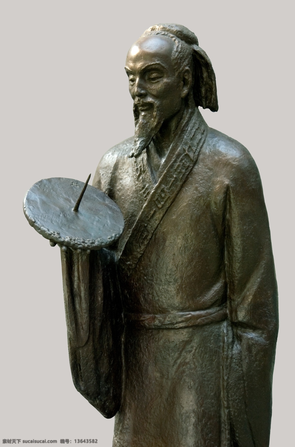 祖冲之铜像 祖冲之 铜像 古代科学家 古代数学家 圆周率 天文历法 中国古代科学 分层 源文件
