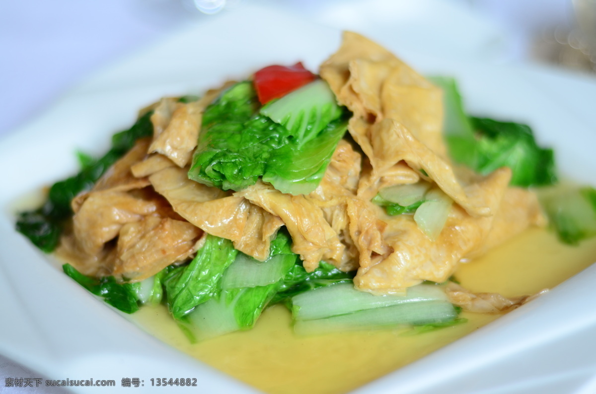 腐皮炒时蔬 炒时蔬 清炒腐皮 青菜 美食 热菜 特色菜 腐皮 餐饮美食 传统美食