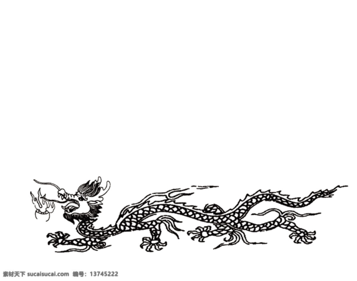 刺绣 龙矢量图 龙头 龙身 菜单菜谱