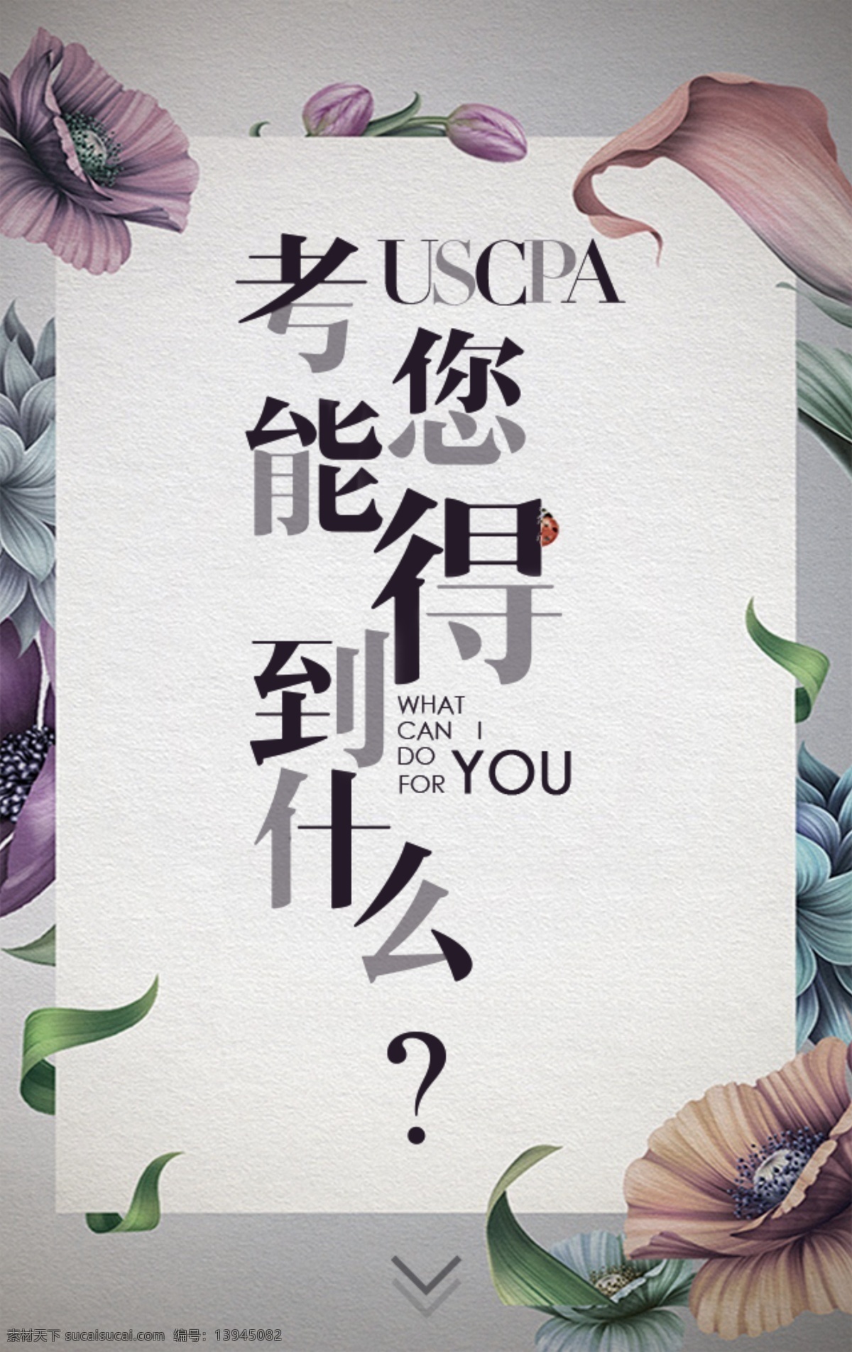 滑动页面 uscpa 考试 花框 h5 手机滑屏 英文 排版