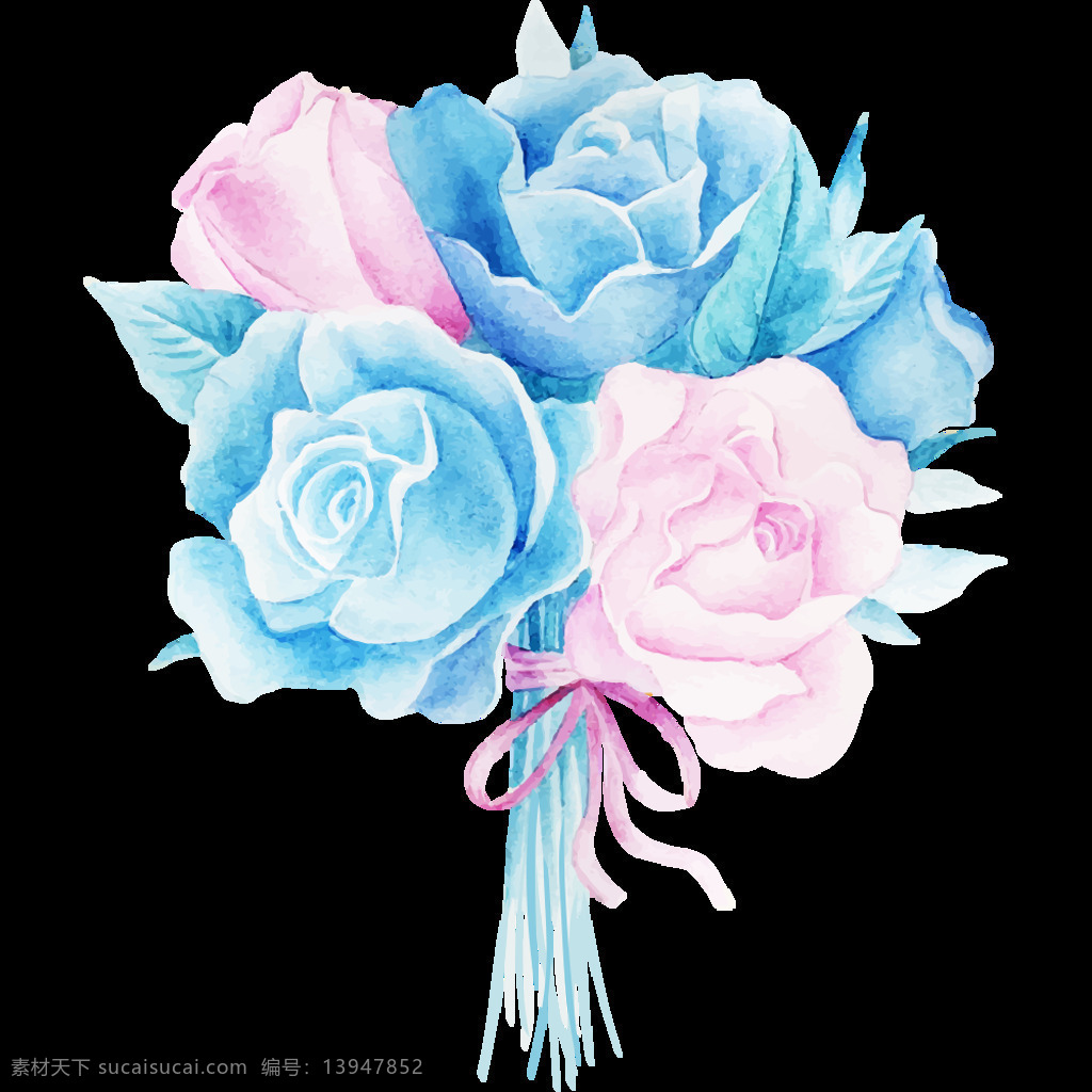 唯美 蓝色 手绘 玫瑰花 装饰 元素 花瓣 花瓣素材 蓝色玫瑰花 飘落的花瓣 素材唯美 唯美素材