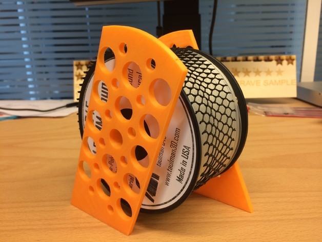 阀芯座 d 3d打印模型 3d 打印 模型 derouleurbobine fablabdi fablabdigiscope filamentspool nylontaulman romaindivozzo spoolholder stl 黄色