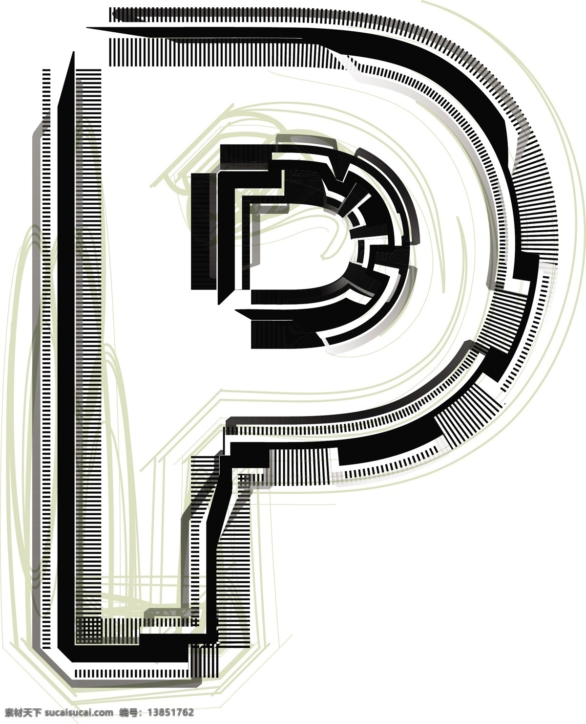字体 字母 p 技术 白色
