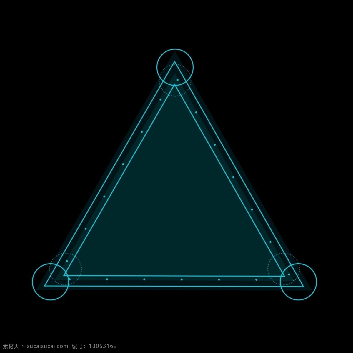 科技 边框 蓝色 三角形 几何 方框 对话框 科技边框 几何边框