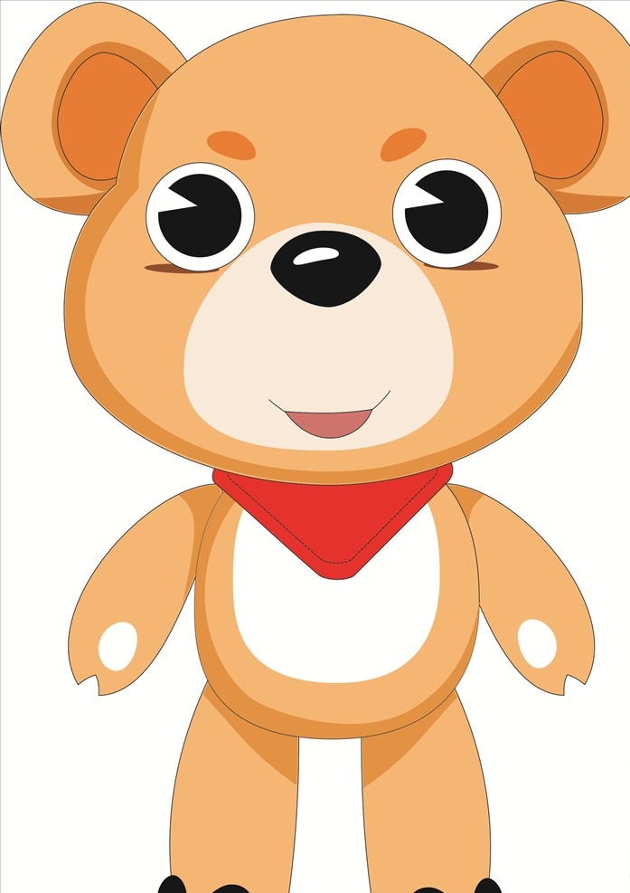 布偶熊 矢量熊 卡通熊 玩具 卡通设计