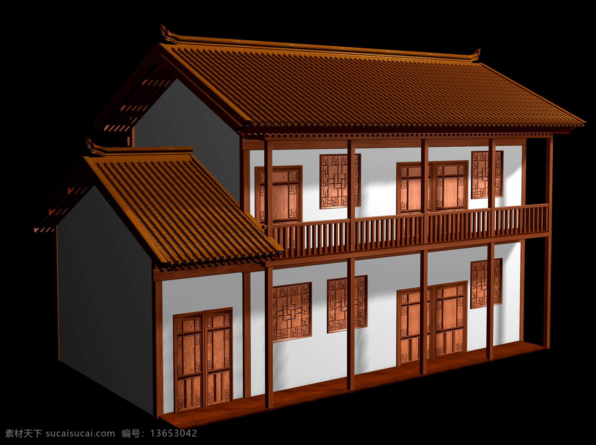 古建筑 黑色