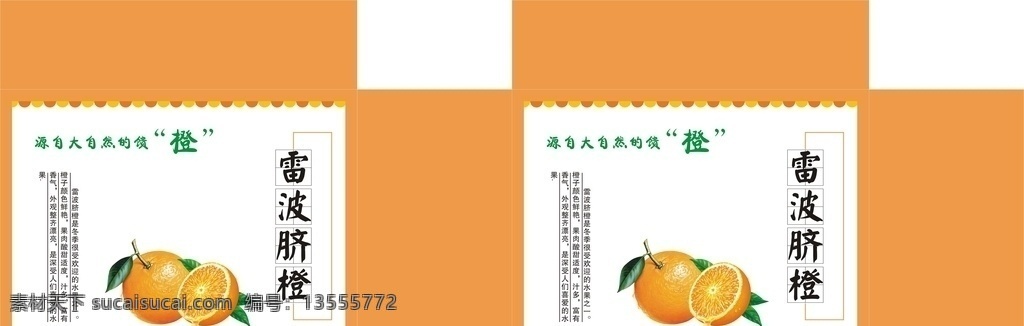雷波脐橙 橘色 橘子 水果包装 包装设计