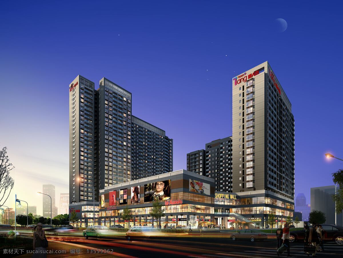 唐人街 3d 渲染 效果 大楼 环境设计 建筑 建筑设计 建筑外观 建筑效果图 酒店 楼房 效果图 建筑夜景外观 夜景 外观 商业大厦 商住楼 树木 夜景效果 装饰素材