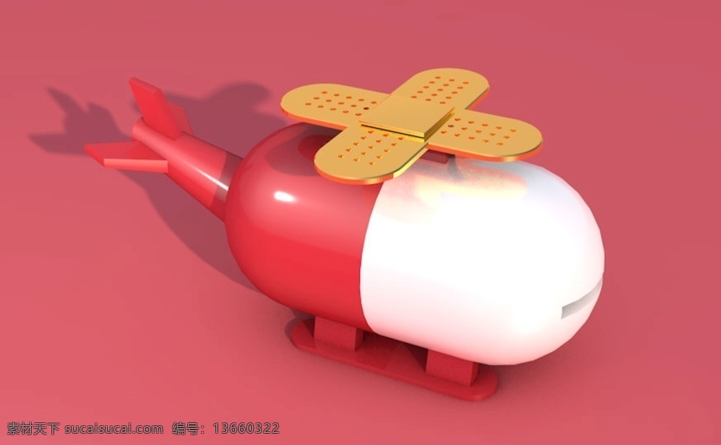 c4d 直升机 建模 图 建模图 模型 卡通 儿童 飞机 卡哇伊 3d设计 3d作品
