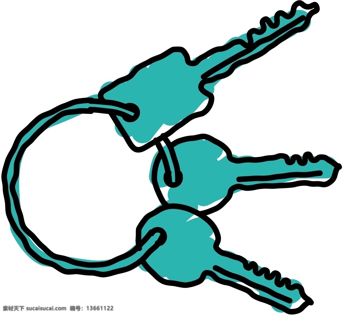 钥匙 锁 门锁 防盗锁 卡通锁 五用品 锁具 分层