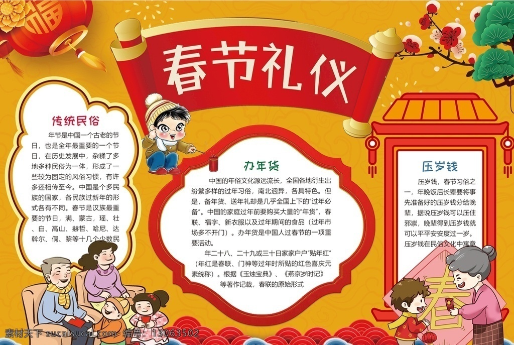 春节小报 小学 学生 小学生 学校 学习 阅读 读书 科学 卡通 儿童 孩子 小报 成长册 成长 档案 海报 手抄报 电子报 电脑小报