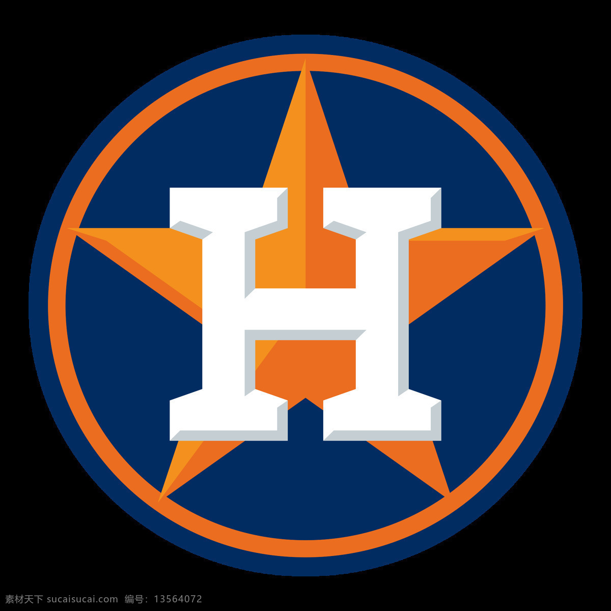 蓝色 圆形 休斯敦 太空人 俱乐部 标志 logo 棒球联盟 棒球俱乐部 棒球