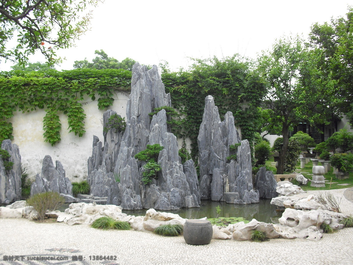 拙政园 假山 盆景 假山盆景 苏州 园林 古建筑 印象苏州 园林建筑 建筑园林