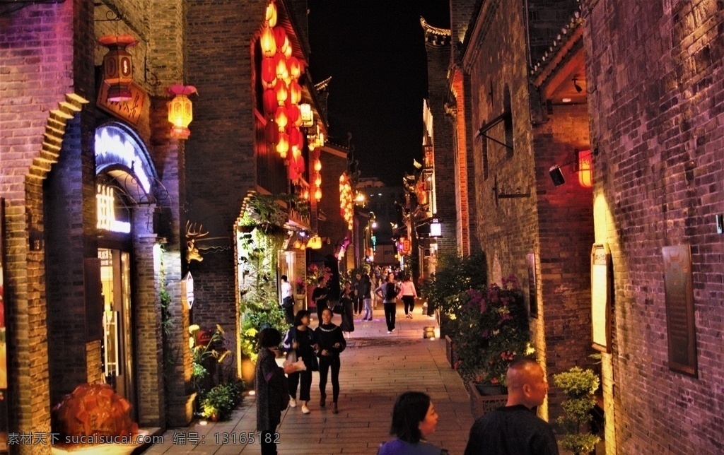 古风 巷子 东西巷 桂林 夜景 建筑园林 建筑摄影