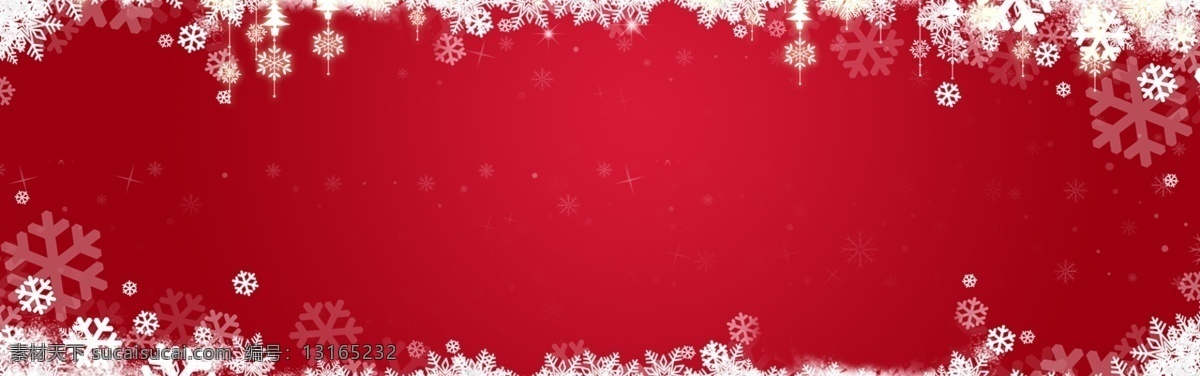 冬季 红色 雪花 喜庆 banner 背景 红色背景 雪花背景 psd背景 psd素材 冬季横幅 精品背景 小清新背景