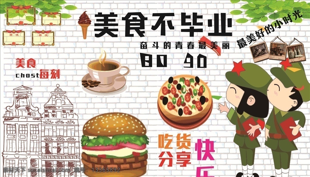 汉堡背景墙 banner 图 吃货 美食 美味 面包 汉堡 披萨 手绘 复古 艺术字体 图标 砖墙 啤酒 美食文化 个性 工装背景 饭店背景 小吃店背景 背景墙 复古怀旧系列 撸串 我是吃货 烧烤背景墙 烤鱼背景墙 餐厅背景墙 西餐厅 嘻哈 涂鸦 涂鸦背景墙 那些年 致青春 毕业季 环境设计 效果图 餐饮 室内广告设计
