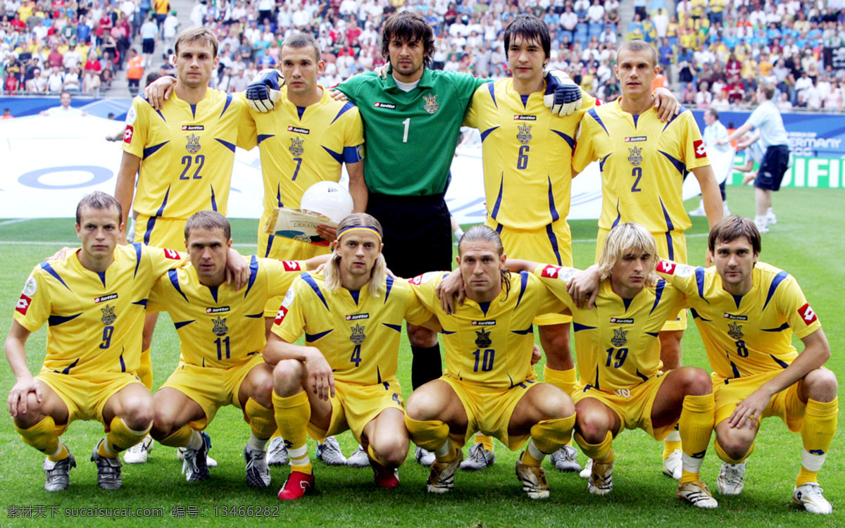 明星偶像 人物图库 世界杯 乌克兰 国家队 乌克兰国家队 2006 年 德国 乌克兰全家福 舍普琴科 矢量图 日常生活