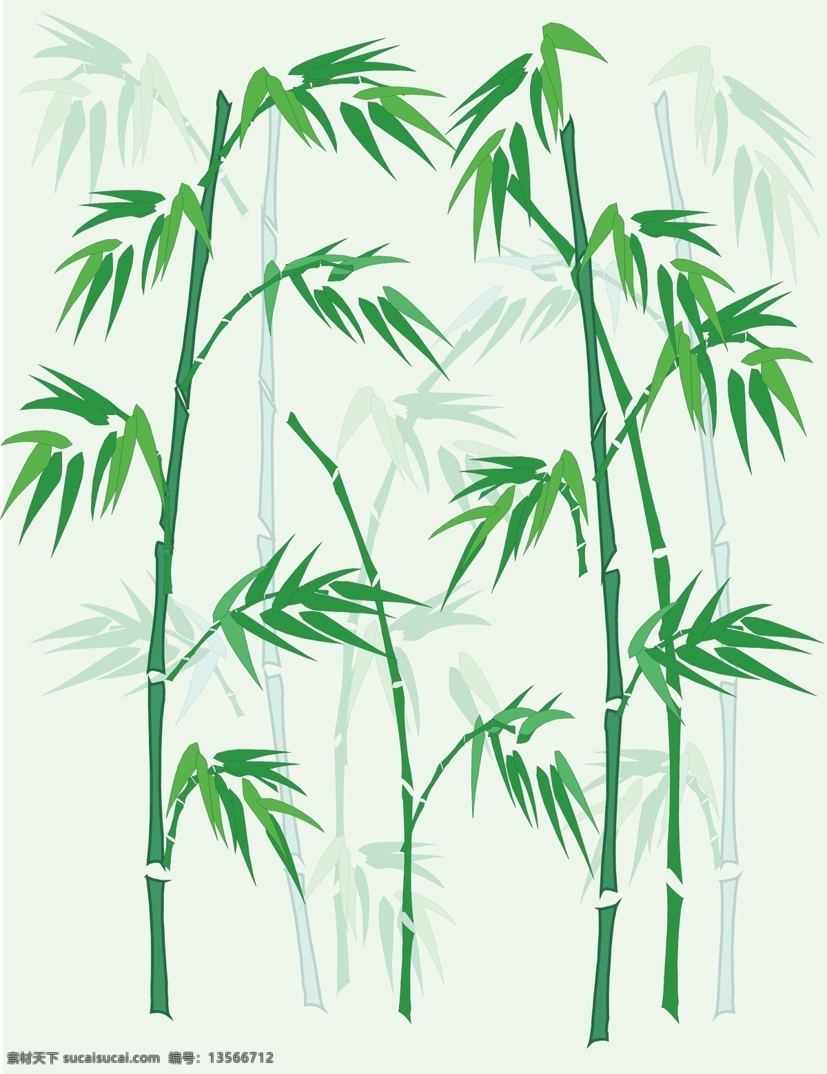 竹子 竹 竹林 竹叶 自然景观 竹树 矢量 矢量图 日常生活