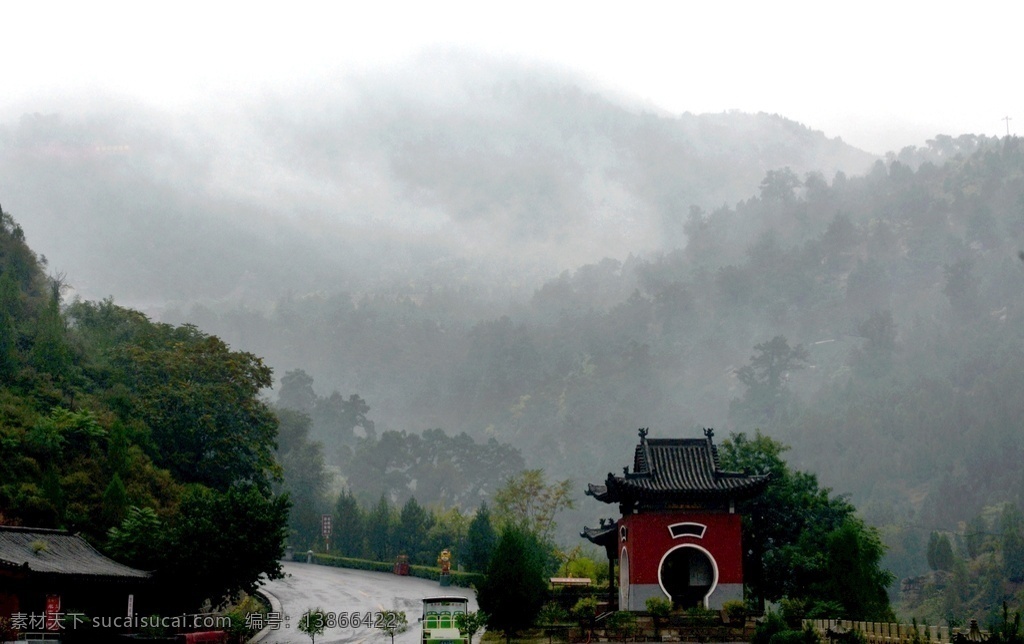 卦山风景 卦山 半道亭 第一山 山形卦象 交城山 自然景观 风景名胜