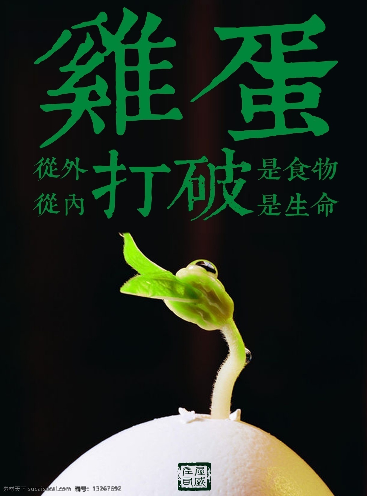 微信宣传页 励志海报 微信首页 淘宝轮播 黑色