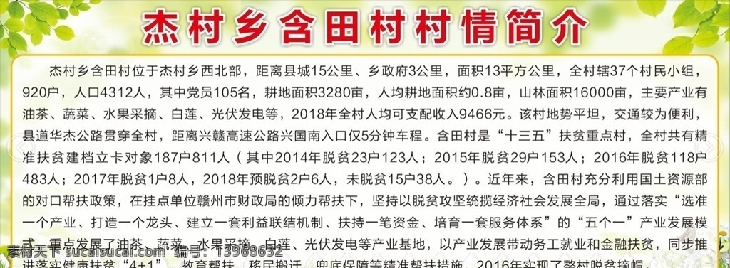 村情简介 村史 乡村文化 大事记 村史文化墙 简单喷绘 文化长廊 荣誉展示 文化馆 农村文化 简介 村简介 村情 村 绿色模板 展板 背景 模板 绿色背景 绿色展板