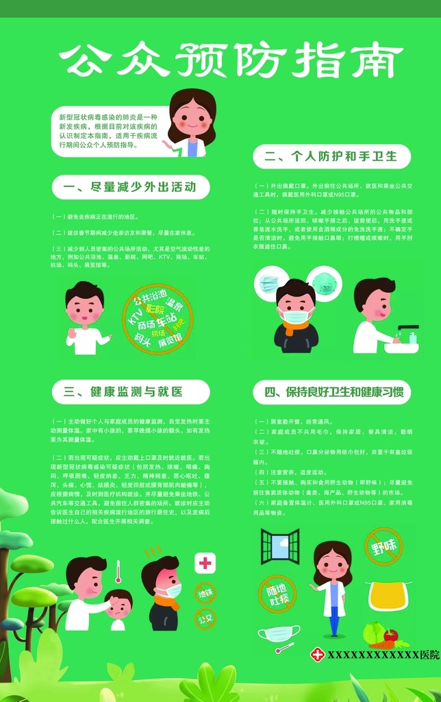 公众预防指南 居家隔离 指南 病毒 新冠状病毒 传播 预防图解 新冠肺炎 肺炎 新冠状肺炎 标志和标题 分层
