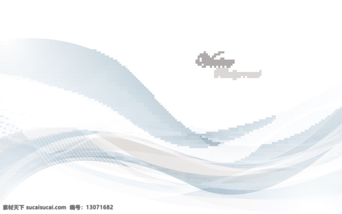 抽象 灰色 波浪 艺术 背景 矢量