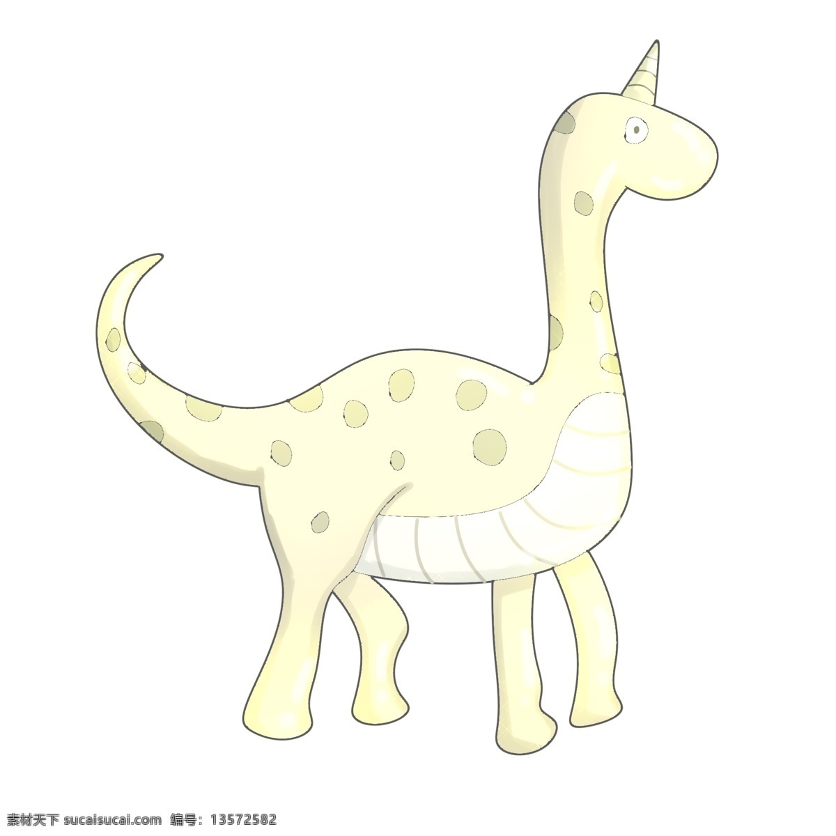 黄色 玩具 恐龙 插画 花纹小恐龙 巧通小恐龙 可爱独脚恐龙 野生动物 高大恐龙 黄色玩具恐龙