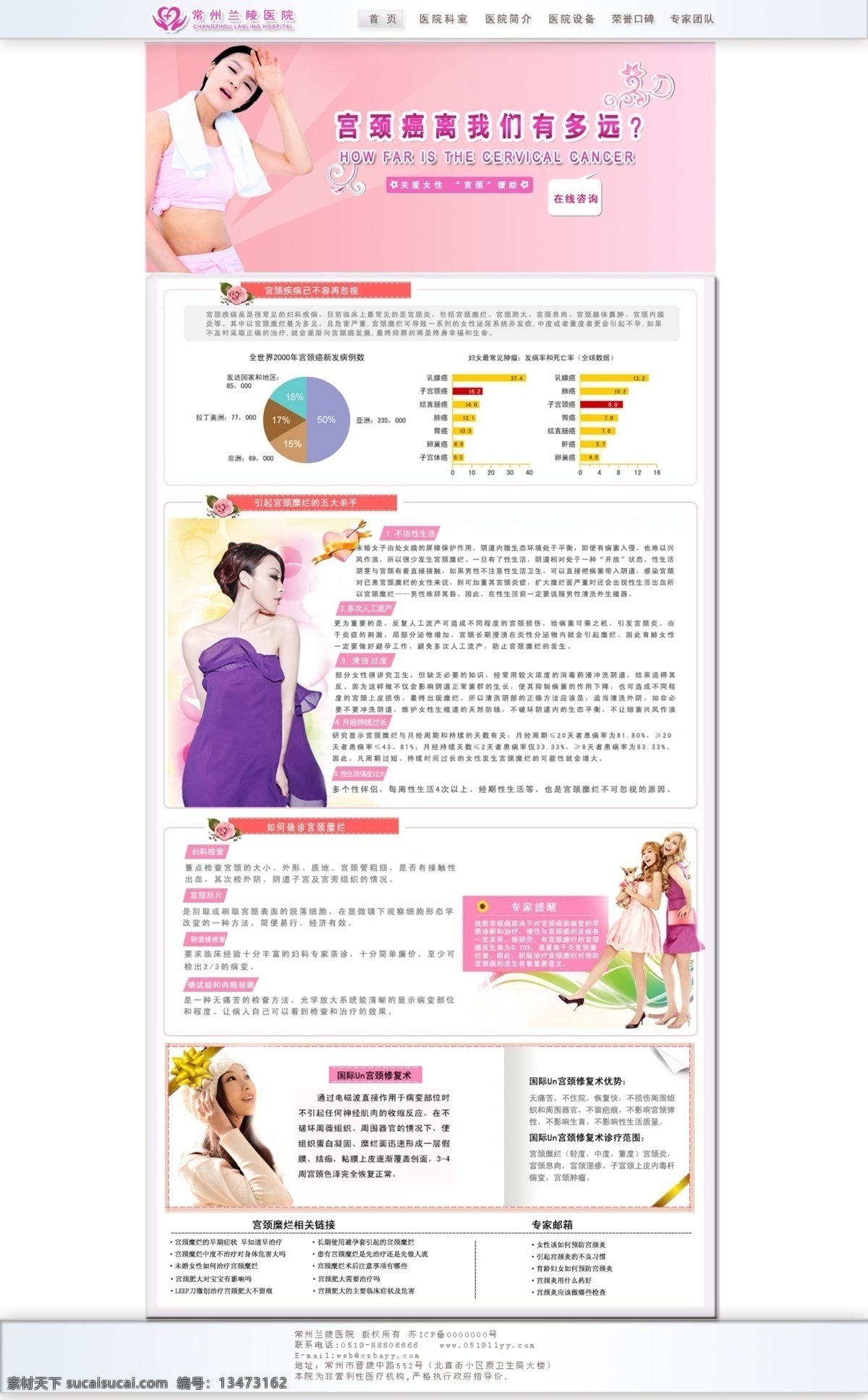 宫颈疾病专题 宫颈疾病 宫颈癌 妇科 专题 女人 美女 中文模版 网页模板 源文件