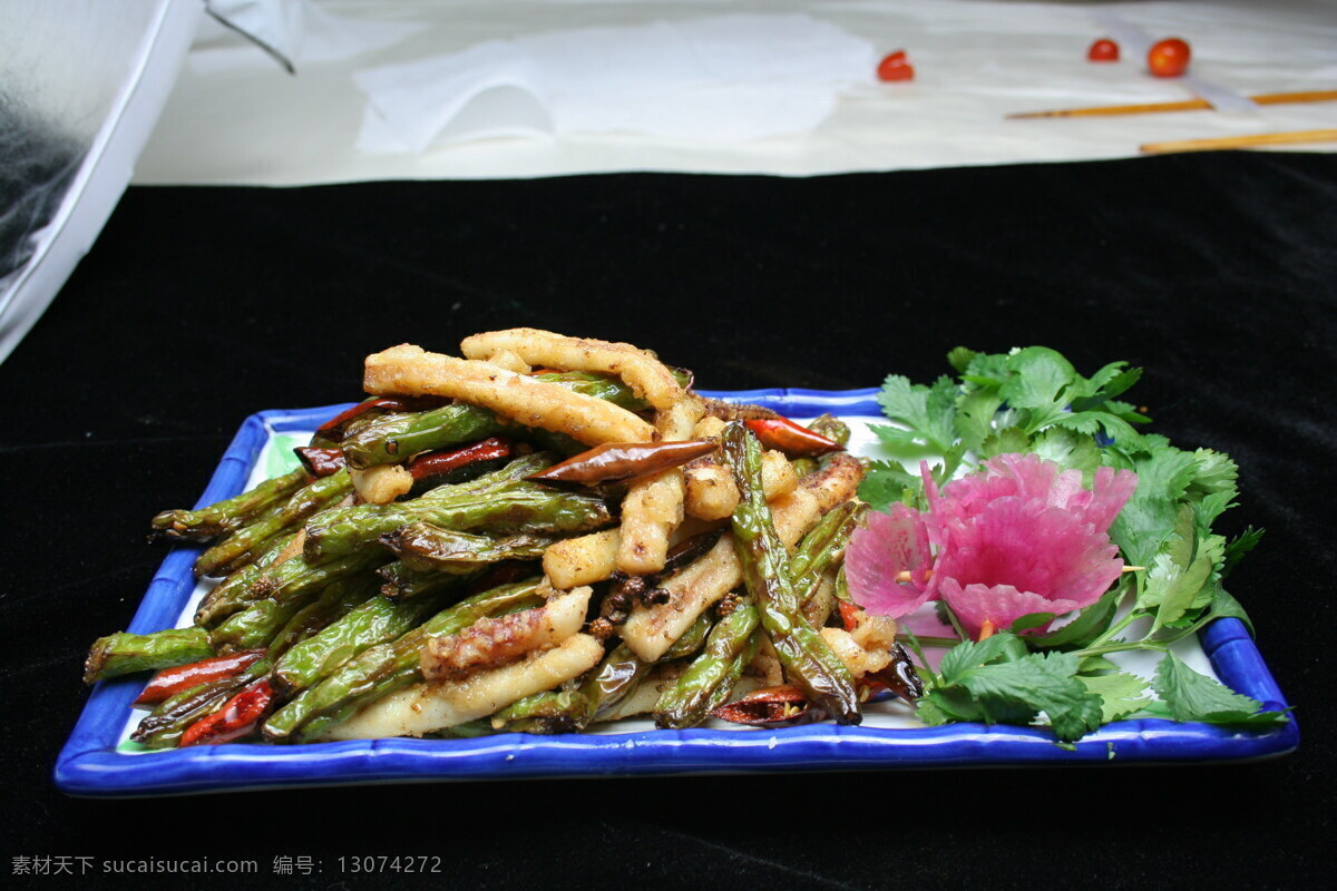 四季豆 煸 鱿鱼 美食 食物 菜肴 餐饮美食 美味 佳肴食物 中国菜 中华美食 中国菜肴 菜谱