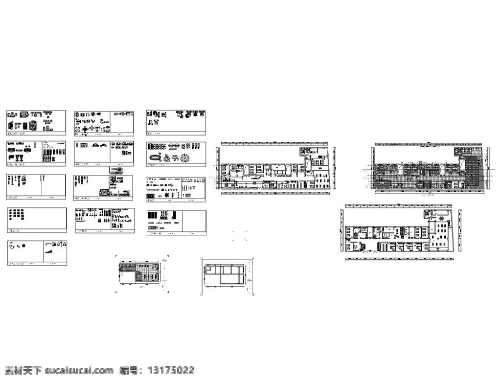美容 会所 施工 设计图 cad 美容会所 施工设计 平面布置图 地拼图 附 模型 库 施工图纸 cad设计图 源文件 dwg