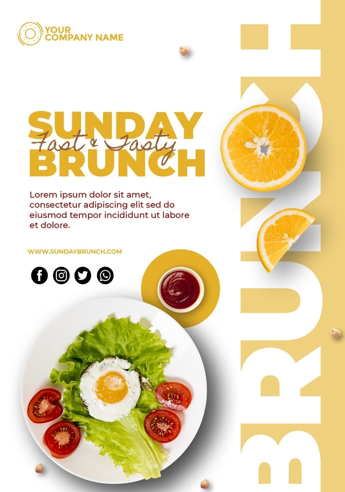 橙色 风格 轻 食 餐 海报 橙色风格 轻食餐 适用于轻食 餐海报设计