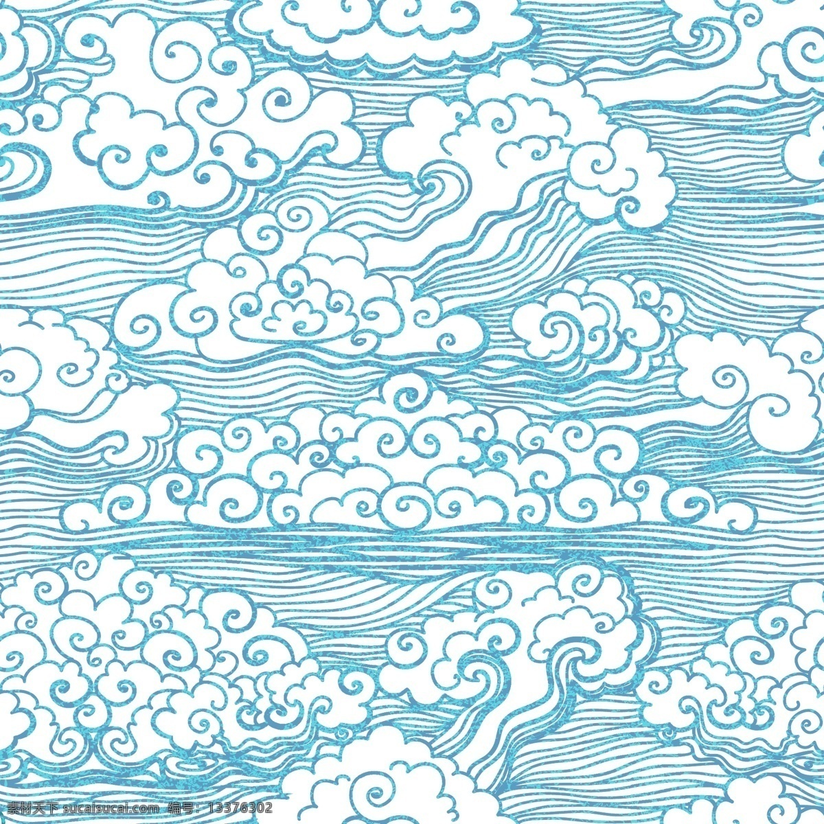 蓝色 祥云 背景 矢量图 天空 云层 云纹 其他矢量图