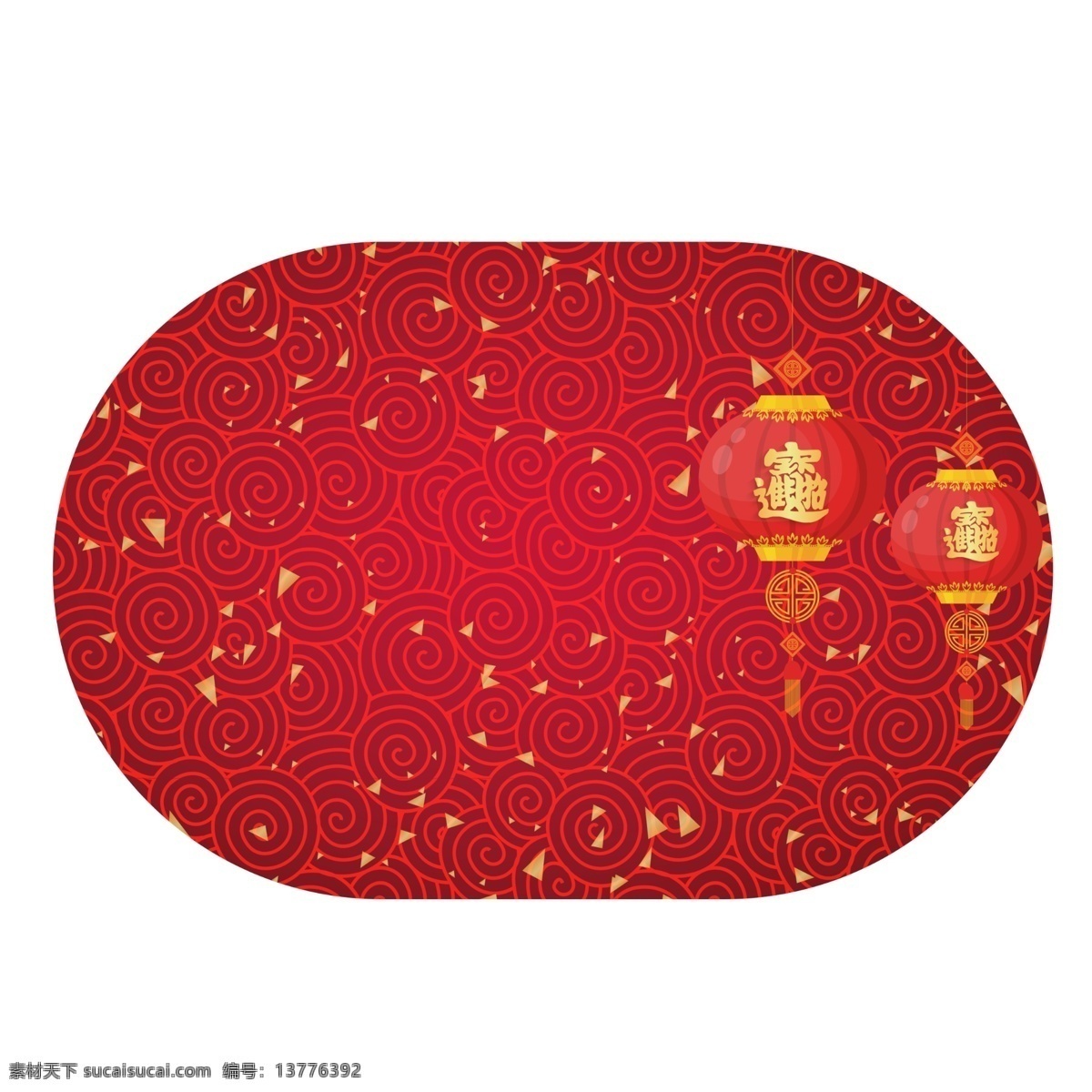 卡通 手绘 圆形 灯笼 边框 插画 挂灯笼 传统 佳节 喜庆 新年 春节 热闹 红色 过年 迎春 边框插画 新年边框 灯笼边框