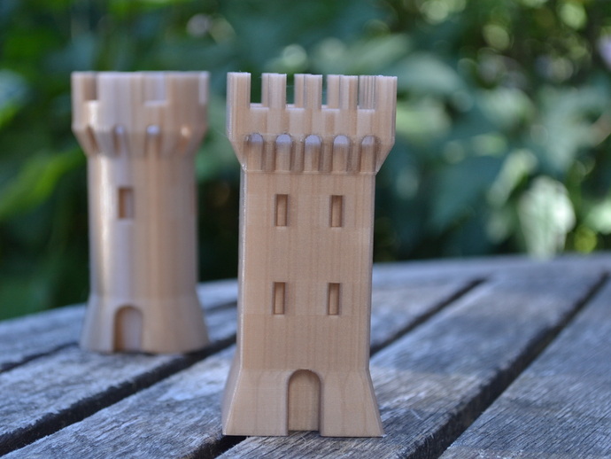城堡 哥特 塔 游戏 战斗 中世纪 3d打印模型 生活用品模型 建筑城堡 塔地牢 侦查塔 方形塔 守望塔