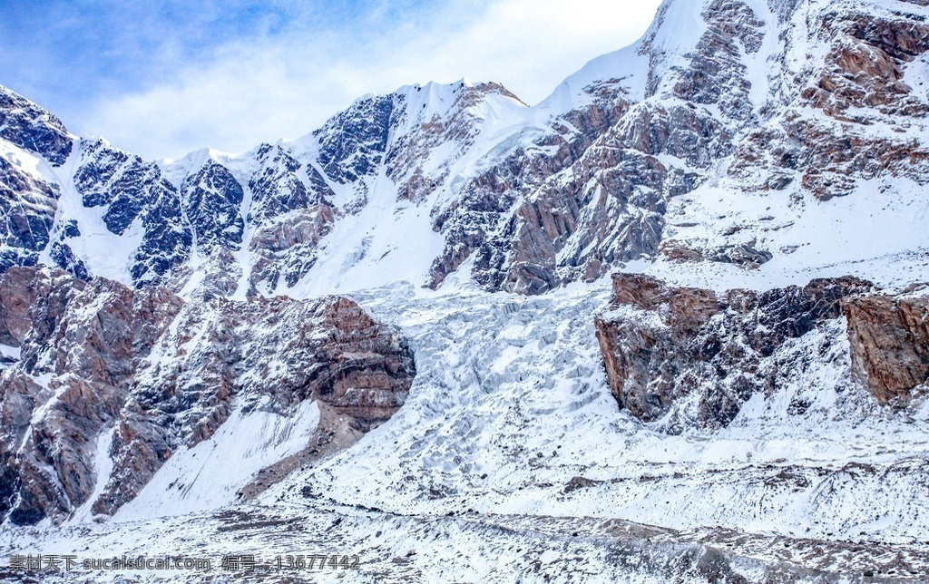 天一 航空 新疆 托木尔峰 冰川 雪山 托木尔峰冰川 阿克苏 高清 天山 山峰 冰封 飞机拍摄 自然景观 自然风景