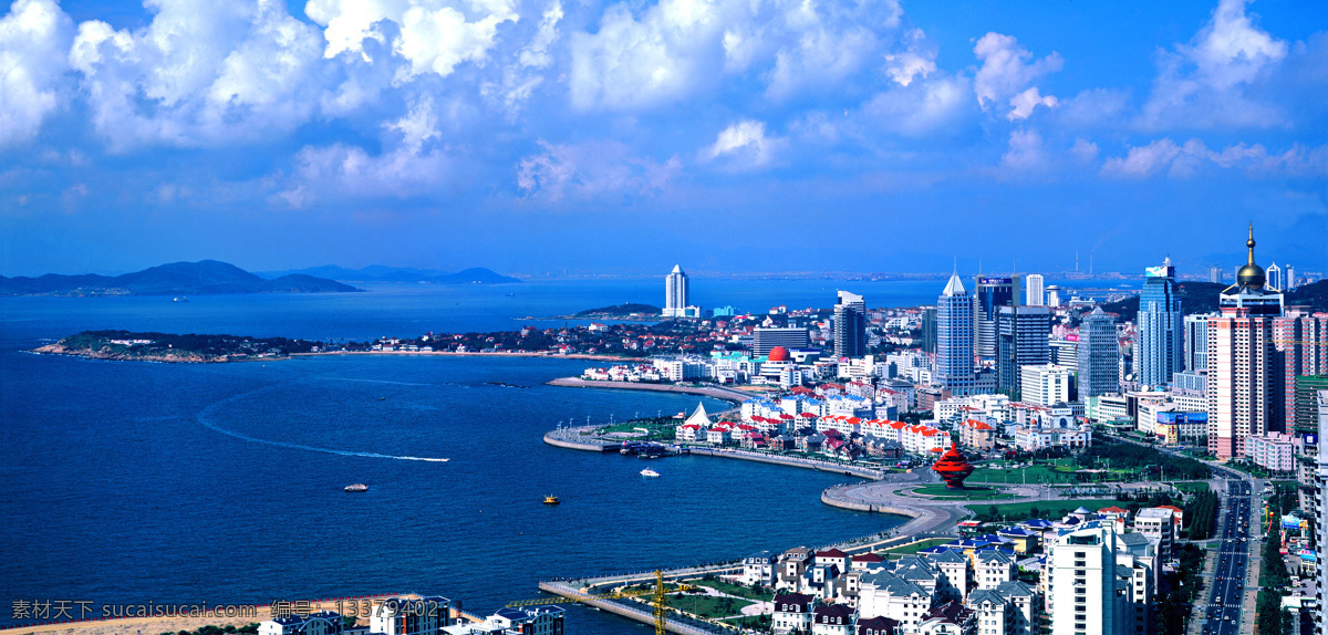 五四广场海畔 晴空五四广场 五四广场航拍 五四广场照片 早期五四广场 五四广场海岸 青岛海岸线 自然景观 风景名胜
