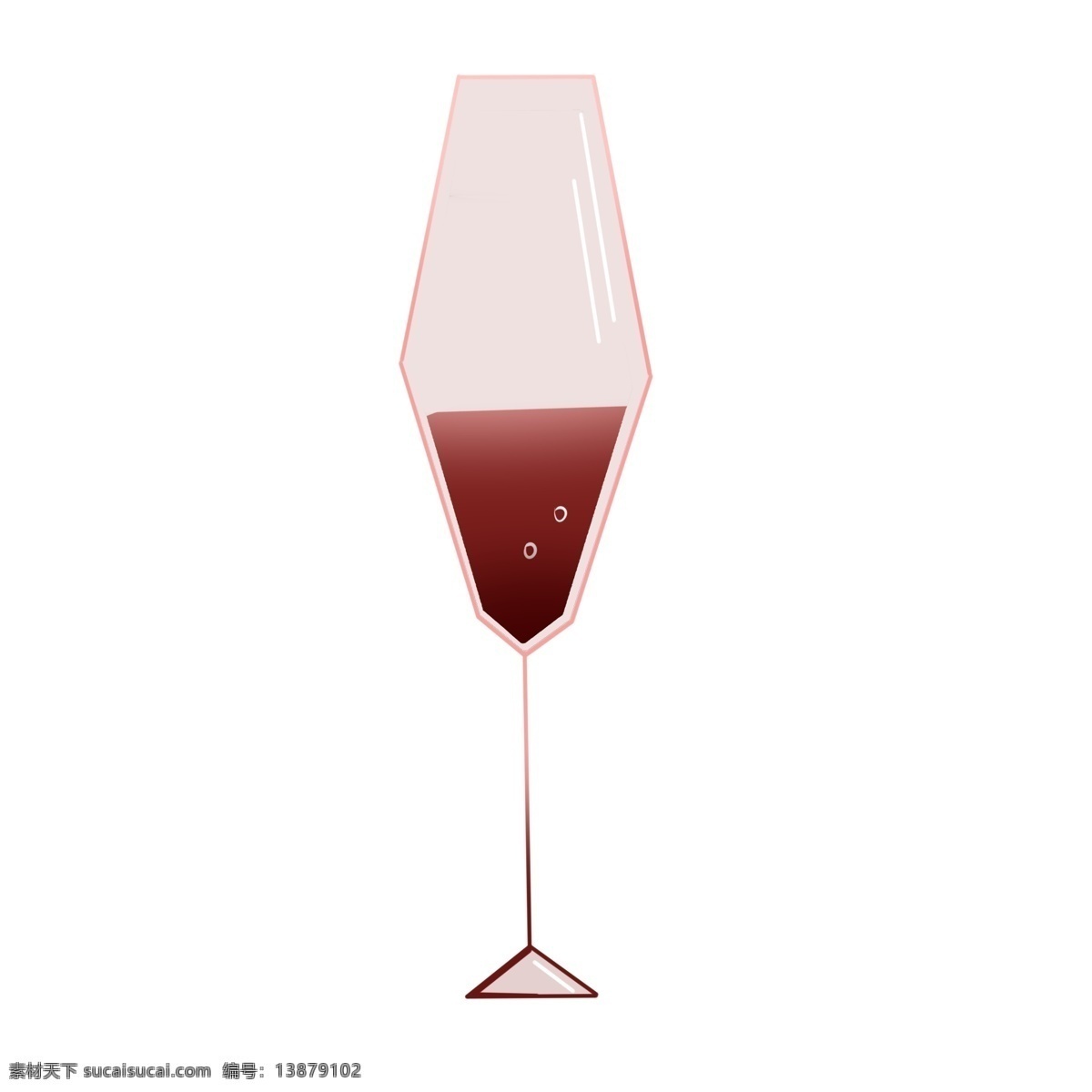 红酒 葡萄酒 高脚杯 插画 葡萄酒饮品 高脚杯插画 红酒杯子 倒满酒的杯子 红酒插画 红色饮料 酒水饮品