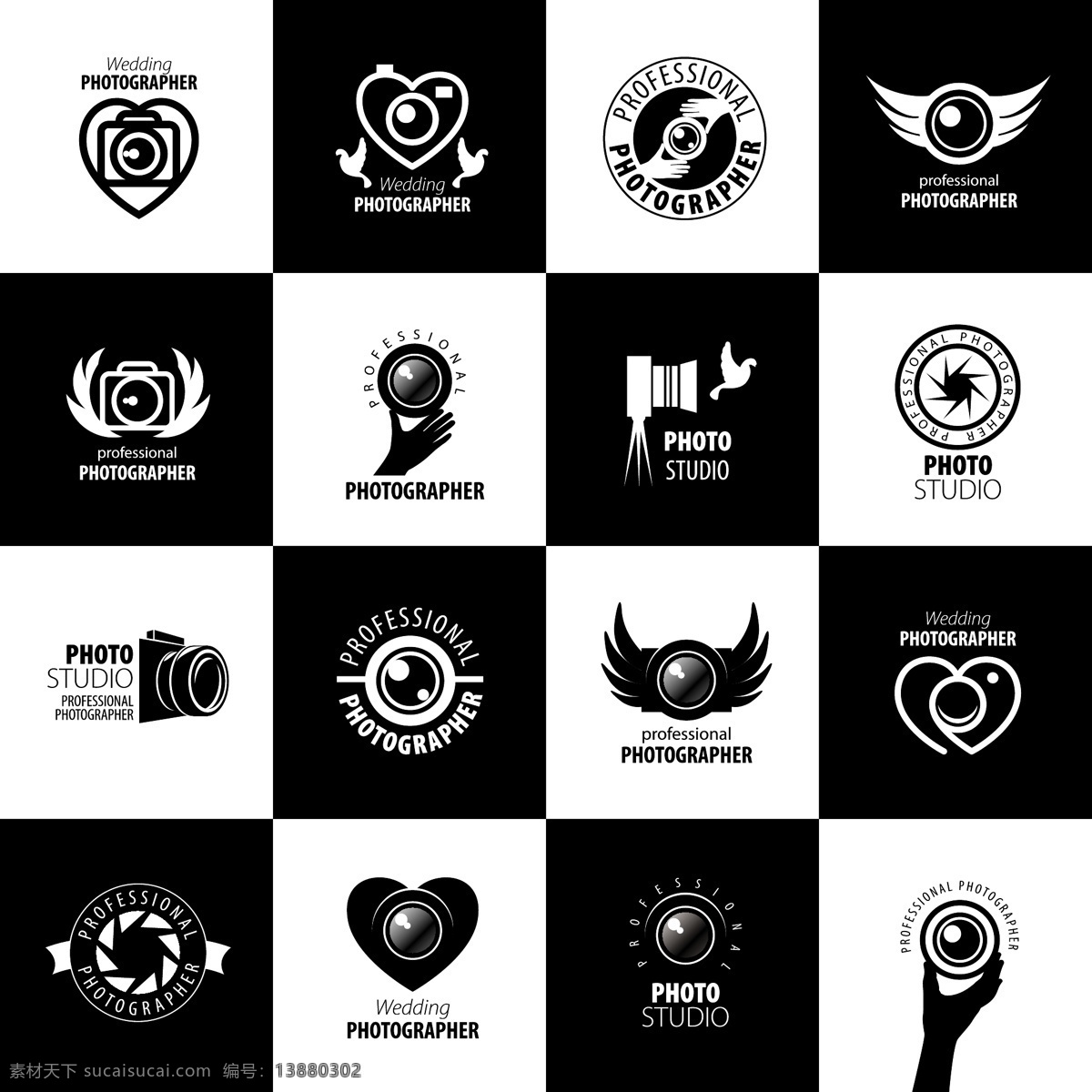 黑白 相机 logo 矢量 单反相机 数码照相机 拍照 摄影师 摄像标志 照相机标志 标志设计 商标设计 企业logo 公司logo 行业标志 标志图标 矢量素材