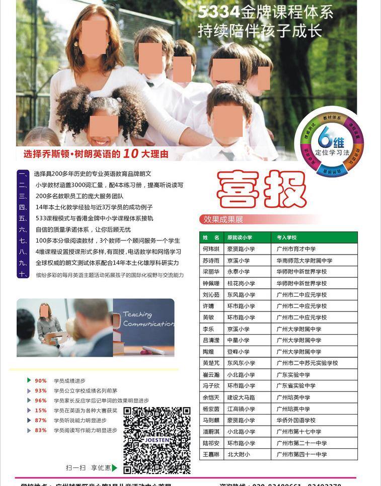 外国学生 喜讯 学校招生简章 学校 招生简章 矢量 模板下载 培训学校 英语培训 国际教育 外国老师 树朗英语 psd源文件