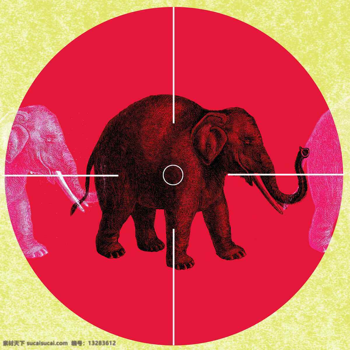 保护环境 背景 大象 底纹边框 地球 公益海报 地球环境 污染 环保 瞄准镜 其他素材 环保公益海报
