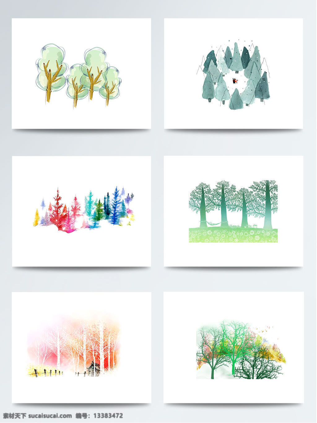 湿地 日 卡通 风景 水彩 树林 元素 png元素 彩墨 插画 卡通风景 梦幻 森林 湿地日 手绘 树木 水墨