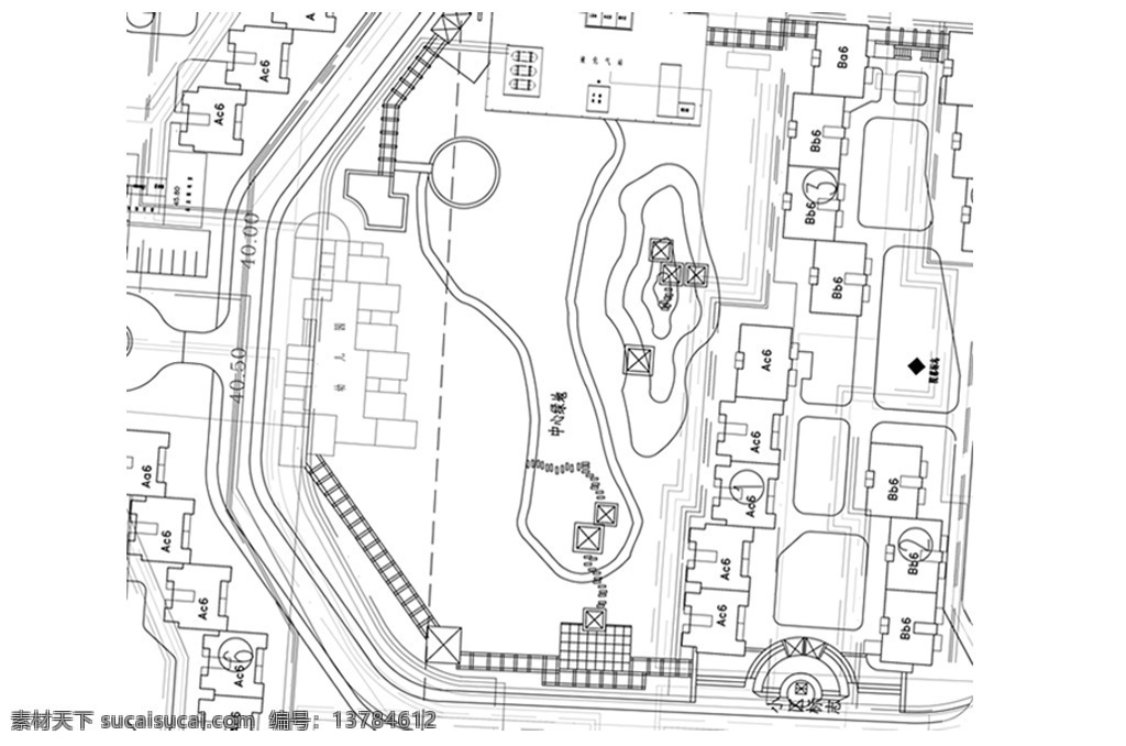 小区 cad 总 平面 布置图 cad平面图 园林平面图 景观规划 cad图纸 小区平面规划 园林图 工程平面图